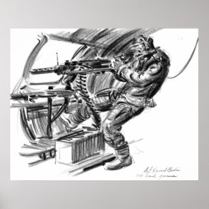Poster B-17 Waist Gunner 1942