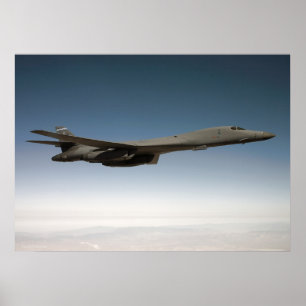 Poster B-1B Lancer avec pochoir à nids