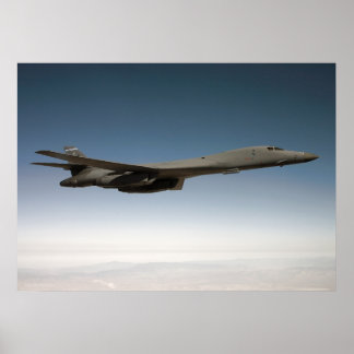 Poster B-1B Lancer avec pochoir à nids