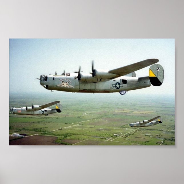 Poster B-24 Bomb Run 449e (Devant)