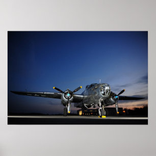 Poster B-25 Mitchell Bomber