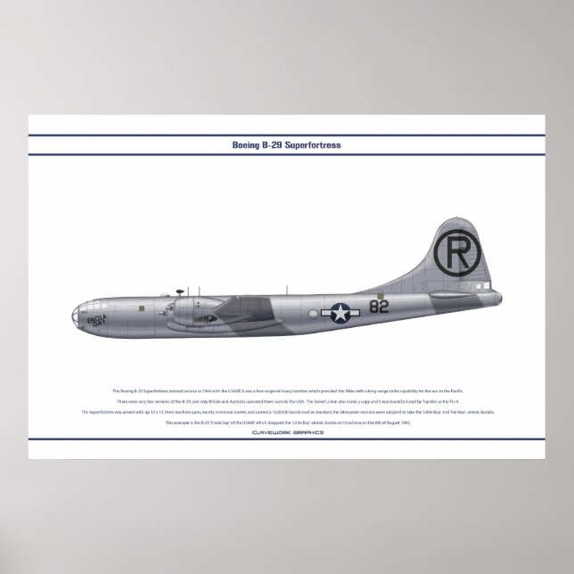 Poster B-29 USA Enola Gay (Devant)