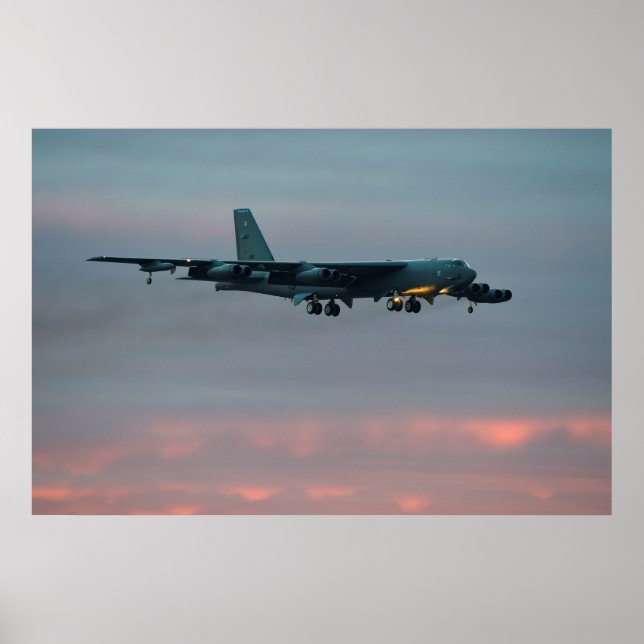 Poster B-52 Stratofortress Aircraft (Devant)