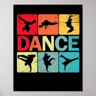 Poster B-Boy Dance Dance T-shirt Danser Danseuse