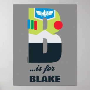 Poster B est pour Buzz Ajouter Votre Nom