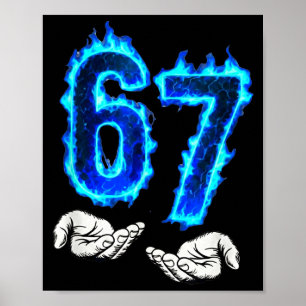 Poster B Mème Six Sept 67 Mains Mème Drôle Hommes Femmes