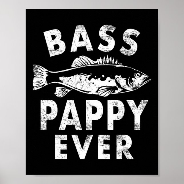 Poster B Pappy Ever Pêche Cadeaux Pappy Fête des pères (Devant)