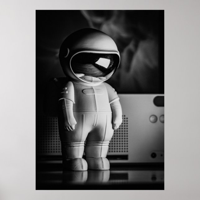 Poster B&W Astro Buddy (Devant)