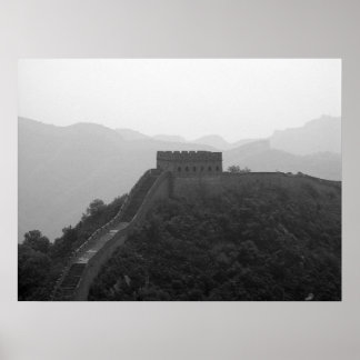 Poster B&W Great Wall