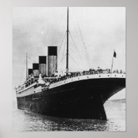 B&W Nostalgale vintage bateau de croisière Tinanic