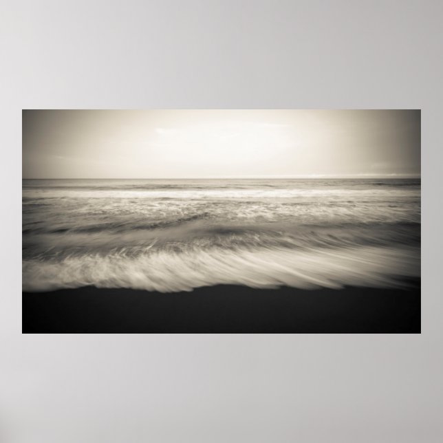 Poster B&W seascape, Hawaï (Devant)