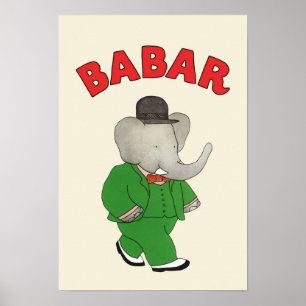 Poster Babar l'éléphant