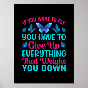 Poster Babfly If You Want To Fly