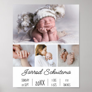 Poster Baby Birth Stats 