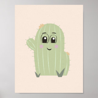 Poster Baby Cactus Nursery Wall Art