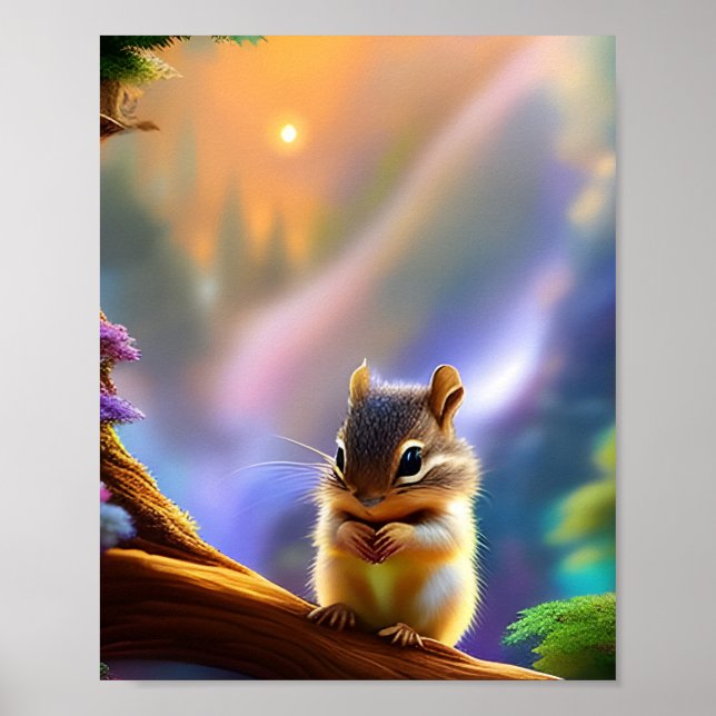 Poster Baby Chipmunk (Devant)