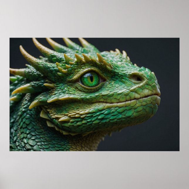 Poster Baby Dragon Imaginaire Art (Devant)