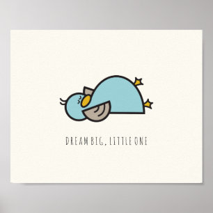 Poster Baby Duck Dream Big Little One Nursery Wall Art