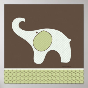Poster Baby Elephant Room