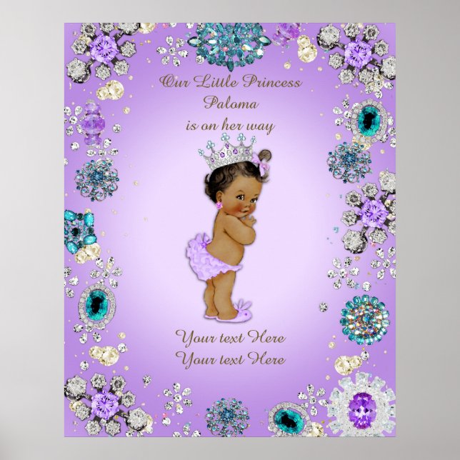 Poster Baby Girl, Lavande, (Devant)