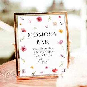 Poster Baby in Bloom Baby shower Momosa Bar