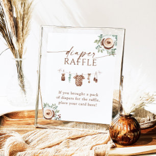 Poster Baby Is Brewing Baby Shower Diaper Raffle Fête de