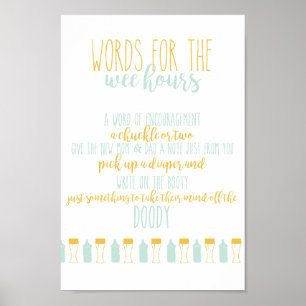Poster Baby is Brewing Words for the Wee Heours