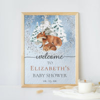 Baby It's Cold Outside Foxes Baby shower Bienvenue