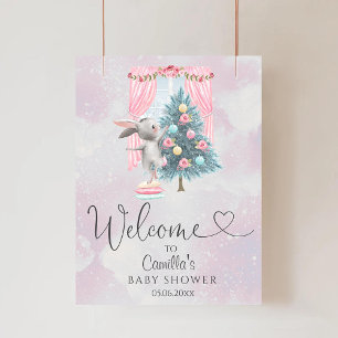 Poster Baby It's Cold Outside Winter Baby shower Bienvenu