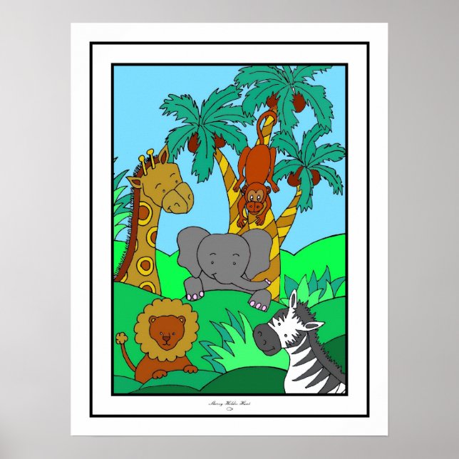 Poster Baby Jungle 1 (Devant)