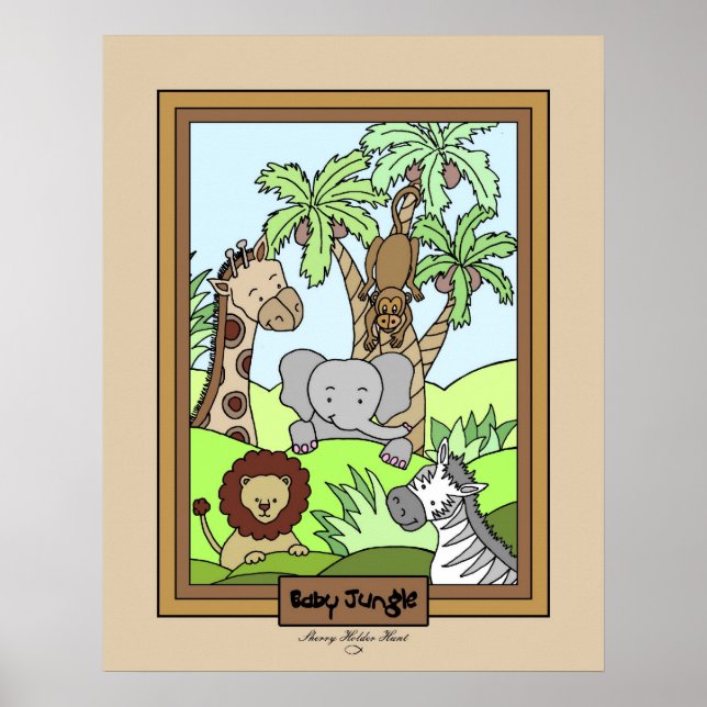 Poster Baby Jungle 20 (Devant)