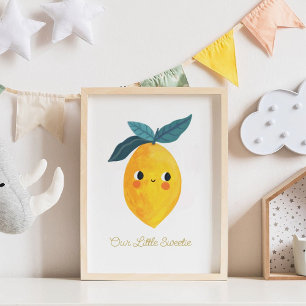 Poster Baby Little sweetie Cute Lemon Nourrisary