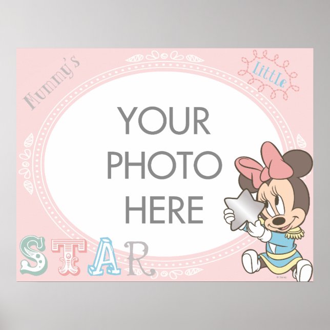 Poster Baby Minnie personnalisable (Devant)