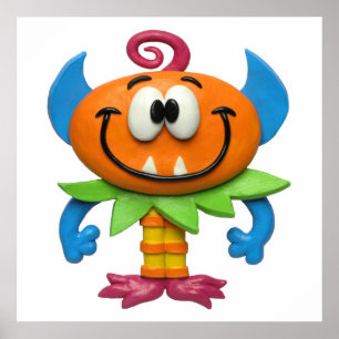 Poster Baby Monster Baby Girl Douche Nursery