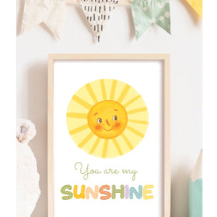Poster Baby Nursery Vous êtes mon soleil