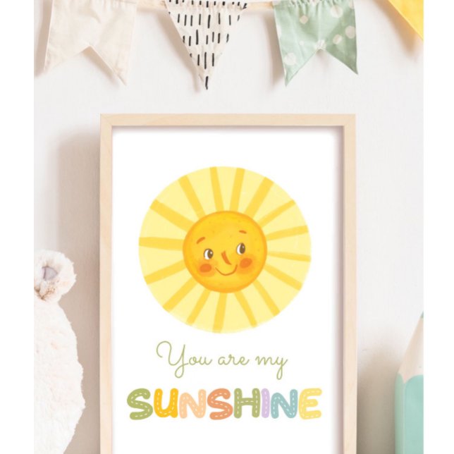 Poster Baby Nursery Vous êtes mon soleil (Créateur téléchargé)