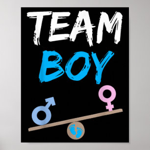 Poster Baby Party Genre Revela Party Team Boy Funny Gend