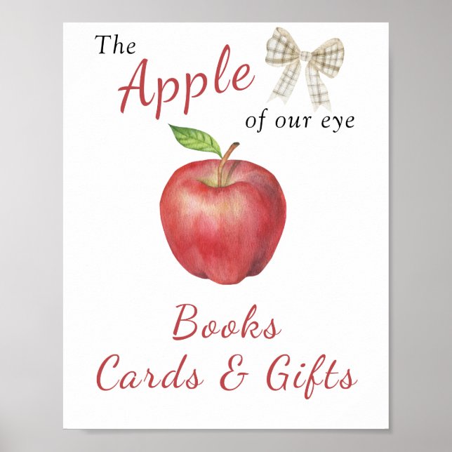 Poster Baby shower Apple - Livres, Cartes et cadeaux (Devant)