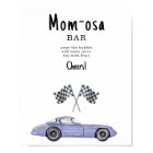 Baby shower automobile Momosa bar