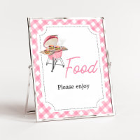 Baby shower BBQ Pink Burger