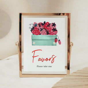 Poster Baby shower Berry Sweet Faveurs