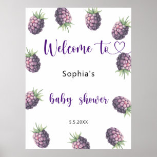 Poster Baby shower Blackberry