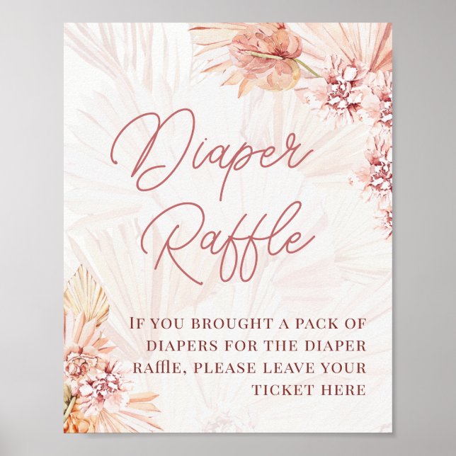 Poster Baby shower Boho de chaudière de Bohème saupoudrer (Devant)