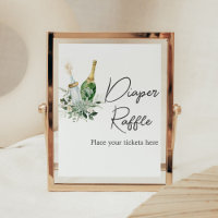 Baby shower Bouteilles de Poppin Raffle de couches