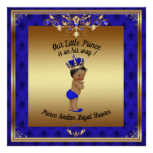 Poster Baby Shower Boy,prince baby boy, blue,20x20