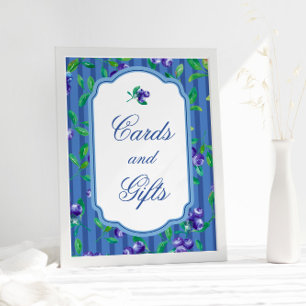 Poster Baby shower Cadeaux de Cartes Douces Berry Moderne