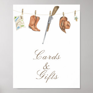 Poster Baby shower chasseur - Cartes et Cadeaux