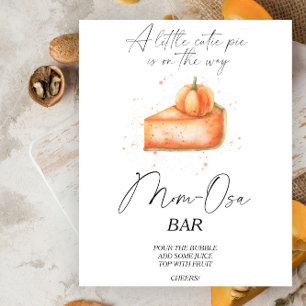 Poster baby shower citrouille Momosa bar