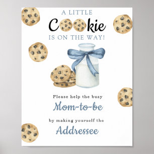 Poster Baby shower d'arc de lait Maman à être destinatair