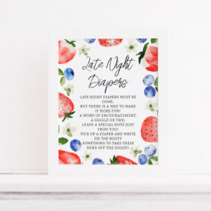 Poster Baby shower de Berry Diapers